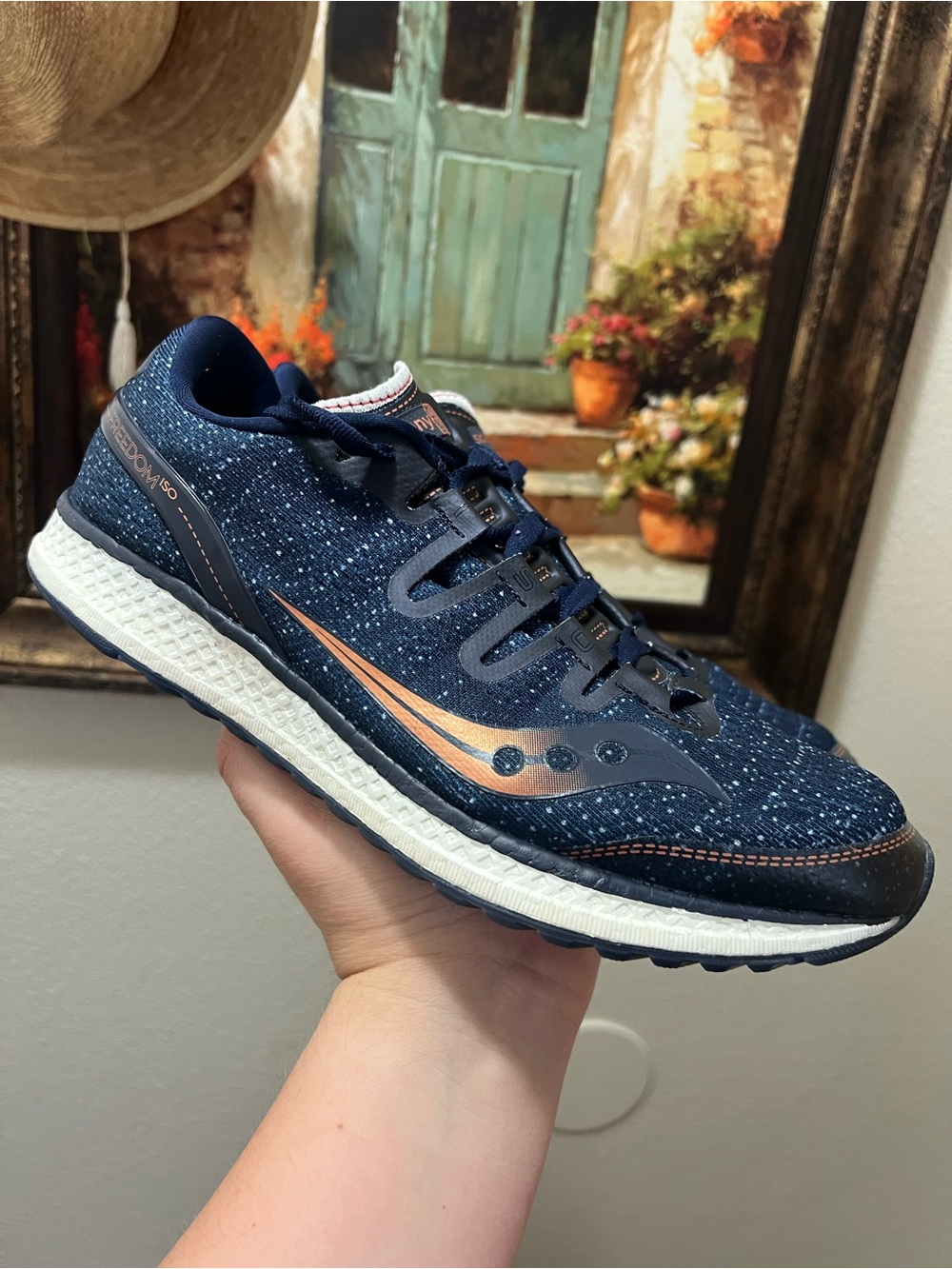 Saucony Freedom ISO 2 Navy Sneakers
